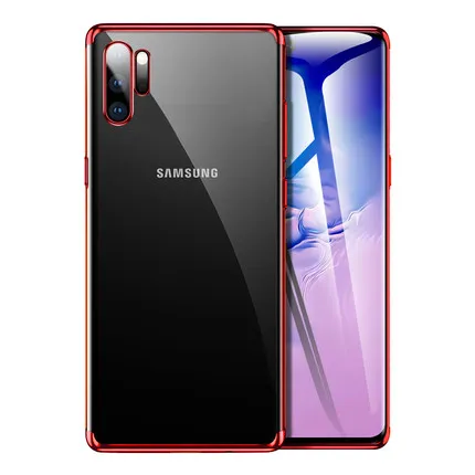 

For Samsung Galaxy Note 10 Case Soft Silicone Slim plating transparent Protect Back cover case For samsung note 10 pro plus 10+