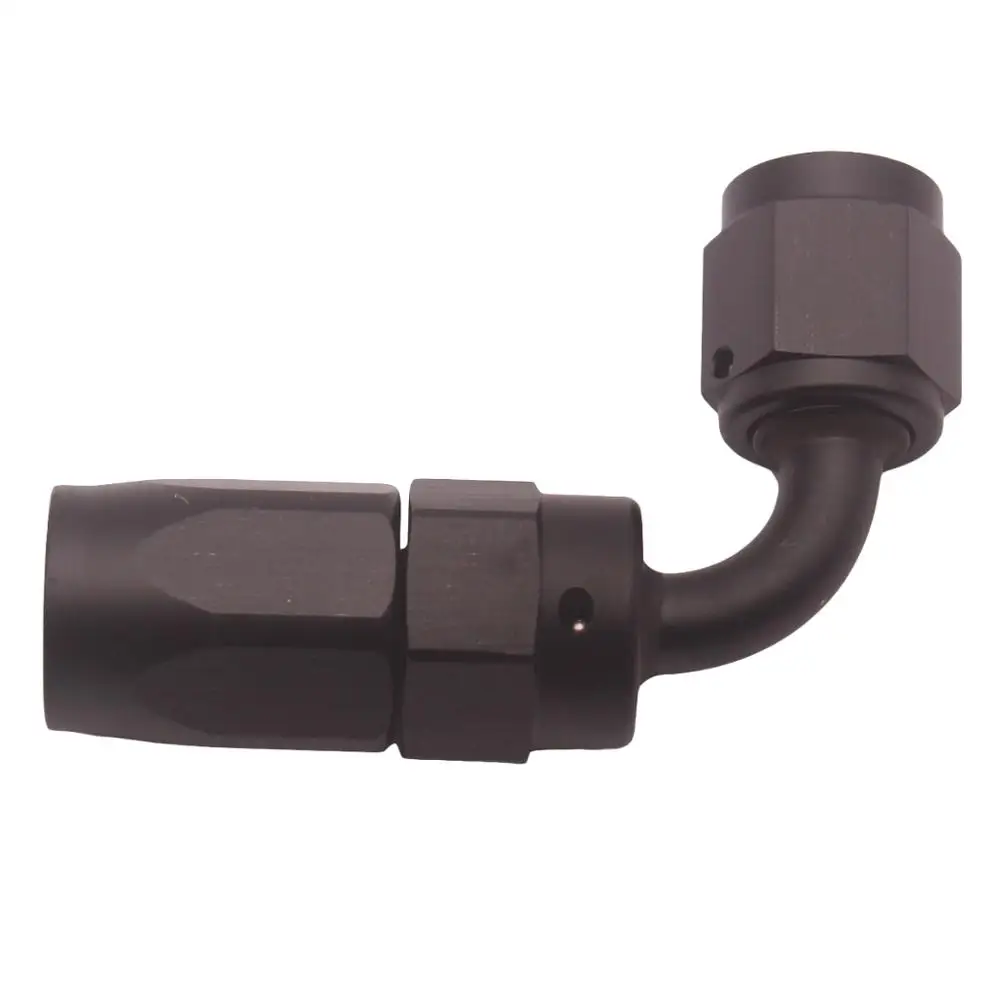 Универсальный AN4 90 градусов масляный топливный поворотный шланг фитинги Комплект Авто тормозной охладитель Blac
