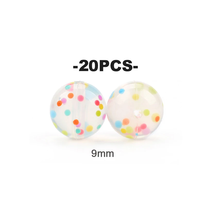 Floral and Leopard Print Silicone Bead Set