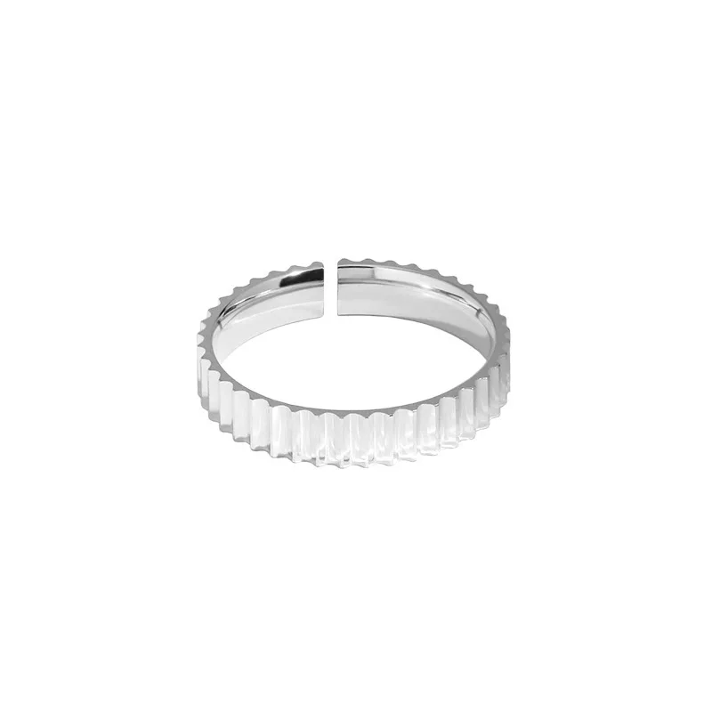 Korean INS Silver Geometry Ring For Women Simple Opening Adjustment Finger Jewelry Accessories For silver ring,silver rings