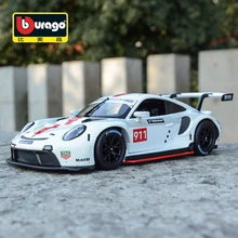 

Bburago 1:24 Scale Porsche 911 RSR alloy racing car Alloy Luxury Vehicle Diecast Cars Model Toy Collection Gift
