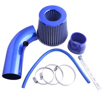 

Universal Car Engine Intake Pipe Air Filter Mushroom Head Air Intake Filter Aluminum Pipe Hose Power Flow Kit