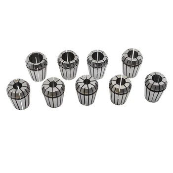 

FUNN-9Pcs Er25 Spring Collets+1Pcs Mt3 M12 Er25 Collet Chuck Morse Taper Holder for Cnc Milling Lathe Tool