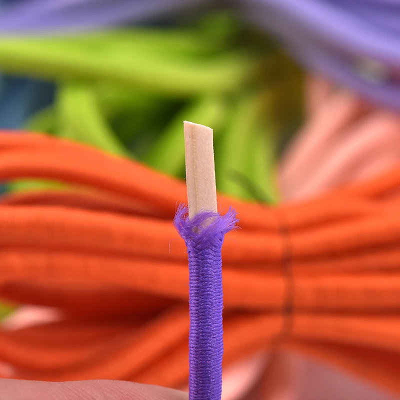 4mm colored round rubber band thick head flower elastic band head rope elastic wire rope drawstring