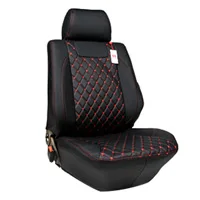 19-07 Black Red BOOST для Mitsubishi Pajero 2003 автомобильный чехол V75 чехол для сиденья автомобиля полный комплект 7 сидений левый руль вождения - Название цвета: 19-07 Black Red