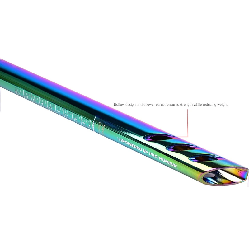 CNC Велосипедное Подседельный штырь красочные Сиденье Радужное труба для MTB