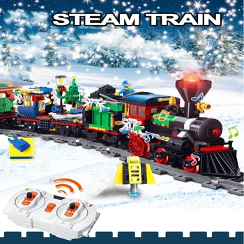 

RC Winter Holiday Train Motorized Techic Car Model Compatible With 10254 Building Blocks Bricks Kids Christmas GiftsSSSSSSSSSSSS
