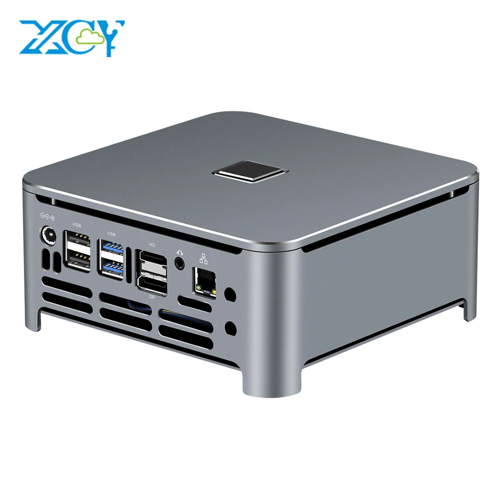 XCY Mini PC computer Intel Core i7 9850H i9 Processor DDR4 RAM Win 10 Linux Gaming 4K UHD HTPC HDMI