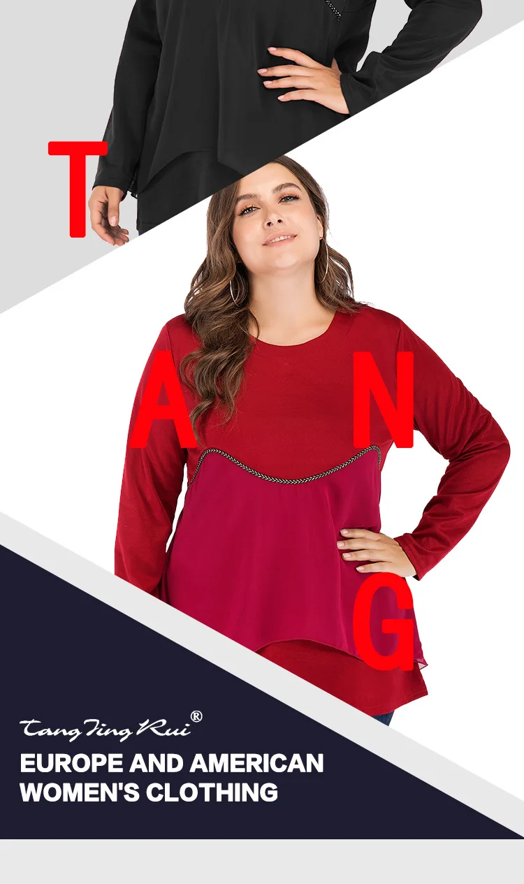 TUHAO, большие размеры 4xl 3xl 5XL, красная женская блузка для отдыха, топ с длинными рукавами, женские рубашки, женская уличная рубашка большого размера JR5646