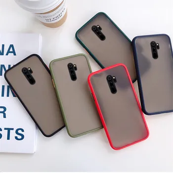 

50pcs/lot Color Frame Transparent Matte Phone Case For Samsung Galaxy A11 A41 A81 A91 M60S M80S S10 Note 10 Lite Back Cover