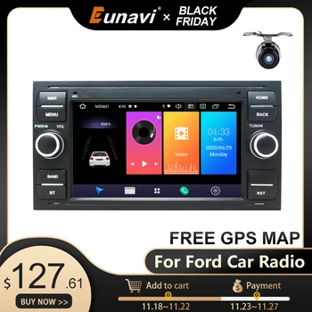 

Eunavi Android 10 GPS Car Radios 2 Din Car Multimedia Audio For Ford Mondeo S-max Focus C-MAX Galaxy Fiesta Form Fusion NO DVD