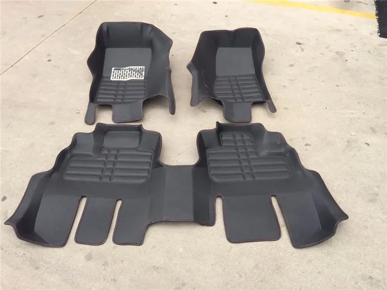 Стиль кожаные автомобильные коврики для jeep wrangler JK 2007- 2013 2012 rubicon Запчасти Аксессуары
