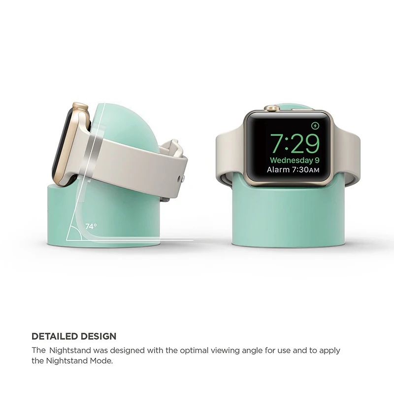 Держатель для apple watch тумбочка для iwatch watchOS 5 ремонтный Хранитель ПК домашняя зарядная док-станция круглая силиконовая