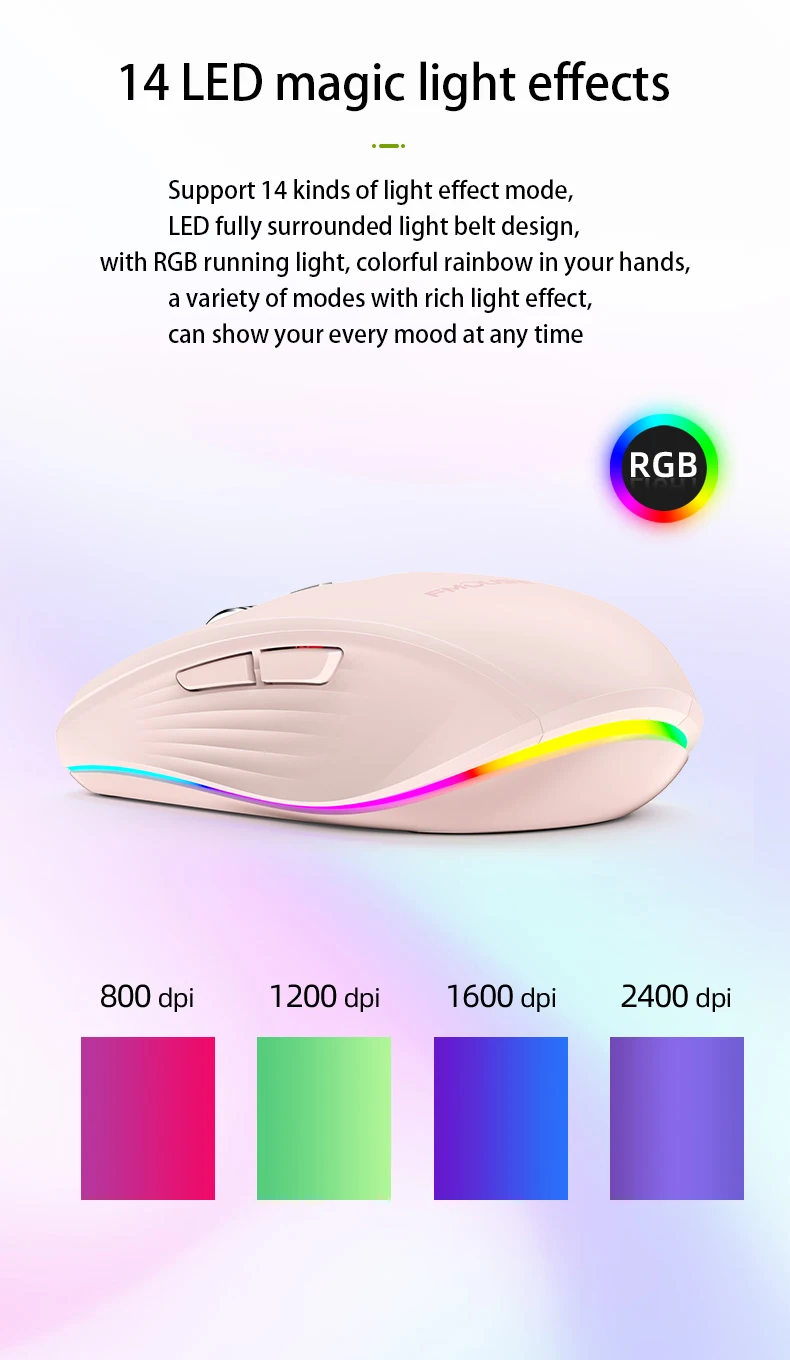 Bluetooth 5.0 Wireless Mouse Rechargeable Silent Multi Arc Touch Mice Ultra-thin Magic Mouse For Laptop Ipad Mac PC Macbook