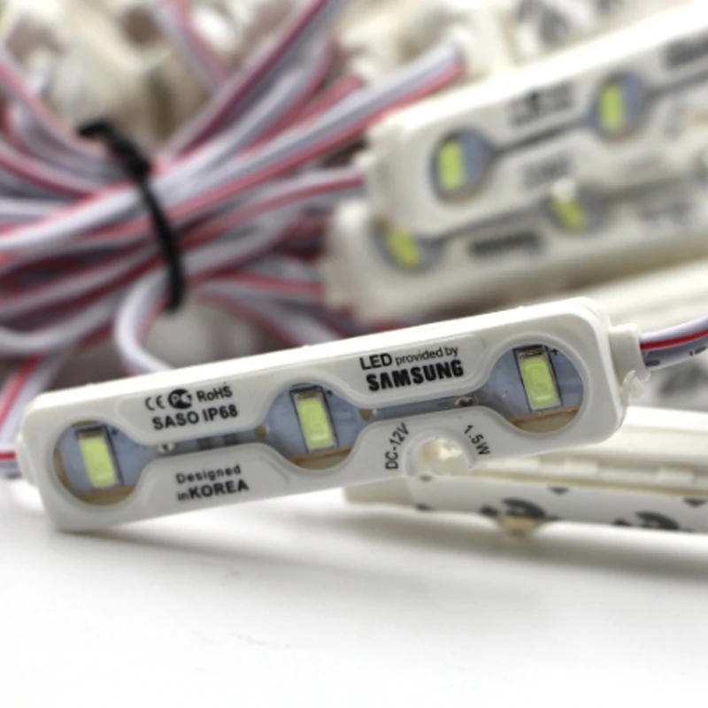 Подсветка IP68 Samsung SMD 5730 5630 светодиодный модуль рекламная лампа 1 5 Вт 3 светодиода