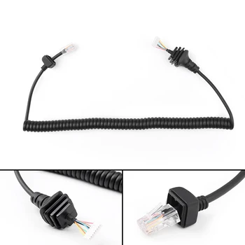

Black Mic Microphone Cable Line for ICOM IC-2200H 2720 IC-7000 2820H Radio