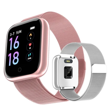 

T80 Smart Watch Heart Rate Monitor Sport Women Fitness Tracker Steel Waterproof Bluetooth Men Wrist Smartwatch PK L8 P69 P70 P71
