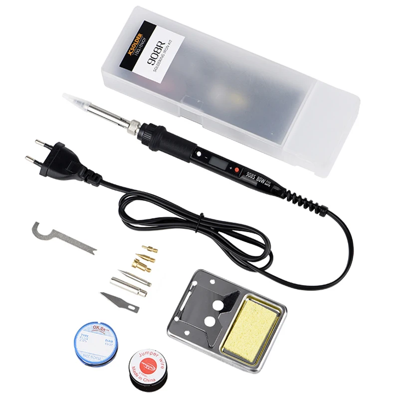 

JCD Soldering iron kits 80W 110V 220V DIY Soldering Wood Burning carve tool temperature adjustable wood Embossing Pyrography pen