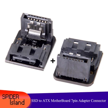 

SSD HDD Connector Extension Adapter SATA 7P Male to Female 90 Degree 7Pin SATA Male to Female Adapter SATA