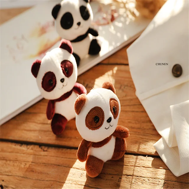 Multi Designs, Panda Etc. 12CM Approx. Plush Stuffed Doll Toy , Penguin , Cat Plush Animal Toys 4