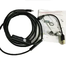 3 в 1 Полужесткий usb type-c инспекционный эндоскоп водонепроницаемый 8,0 мм мини-камера мягкий кабель со светодиодный светильник для Android PC ноутбука