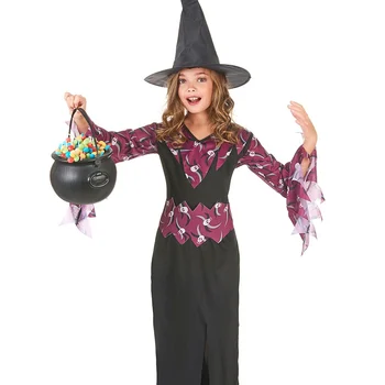 

8Inch Black Plastic Cauldron With Handle For Halloween Parties Candy Holder Bucket Kettle, St Patrick Day Party Favors Decoratio