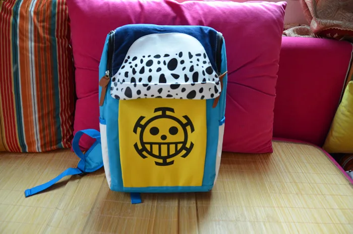 LEQUEEN One Piecee Death Surgeon Trafalgaron II Anime Student Bag Double Shoulder Nappy Bag Baby Diaper Bag Stroller Bag Hot
