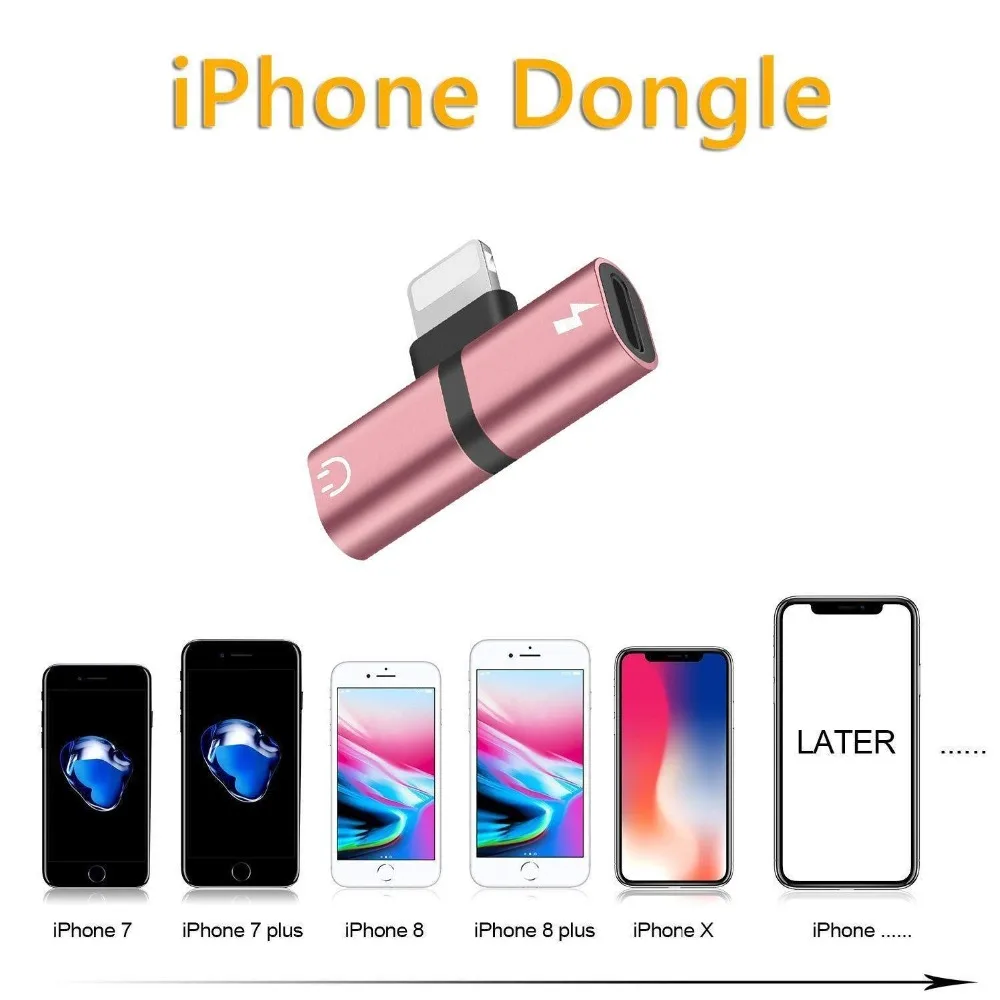 Адаптер YuiYuKari для Apple для iphone 7/8 Plus X XS MAX XR разъем для зарядки наушников конвертер USB 2 в 1 type-C аудио адаптер