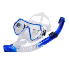 Полностью сухая дыхательная трубка Сноркелинг костюм Дайвинг оборудование Дайвинг маска(синий