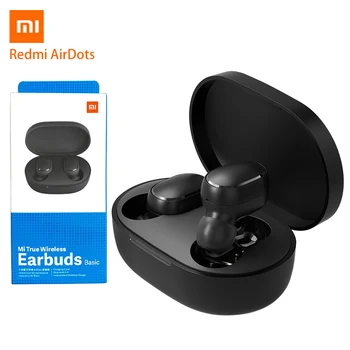 

Global Xiaomi Redmi airdots Wireless Earphone Headphone Bluetooth 5.0 Noise Cancellation With Mic Handsfree Earbuds AI Control