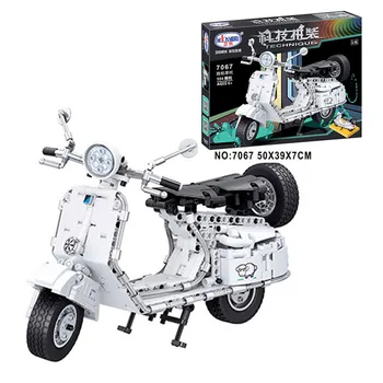 

DIY Building Blocks Technic 594+PCS 7067 Scooter Pedal Assembled Technology Series Blocks Educational Toy for Kids