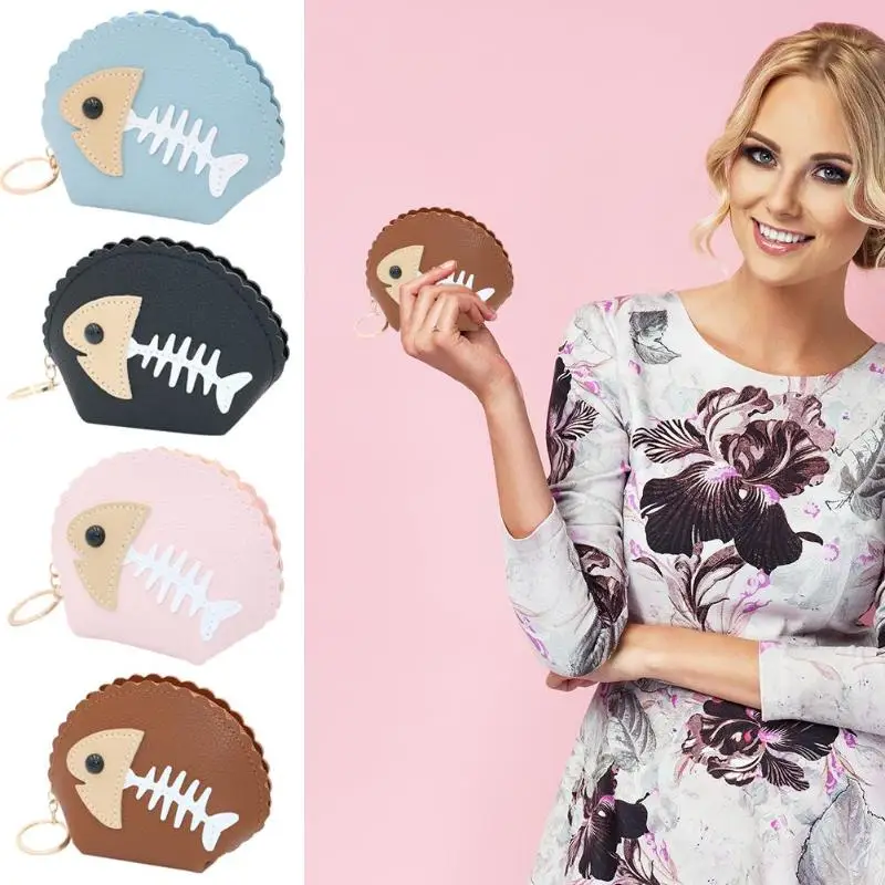 

New Fashion Coin Bag Classic Delicate Cartoon Coin Purse PU Leather Girls Wallet Women Mini Money Bag Zip Card Holder Shopping