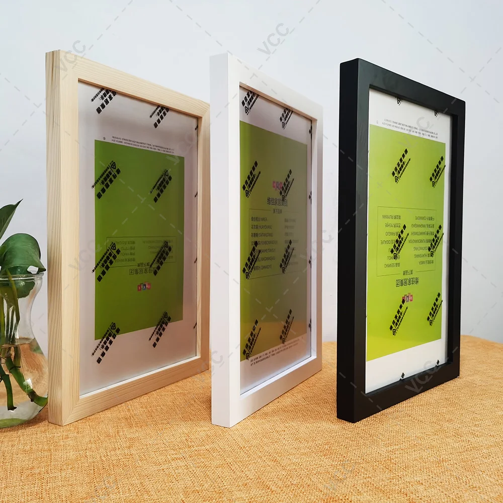 Cornice per foto in legno di moda per cornice da parete 9x13 13x18 20x25cm  Plexiglass all'interno di cornici classiche per immagini - AliExpress