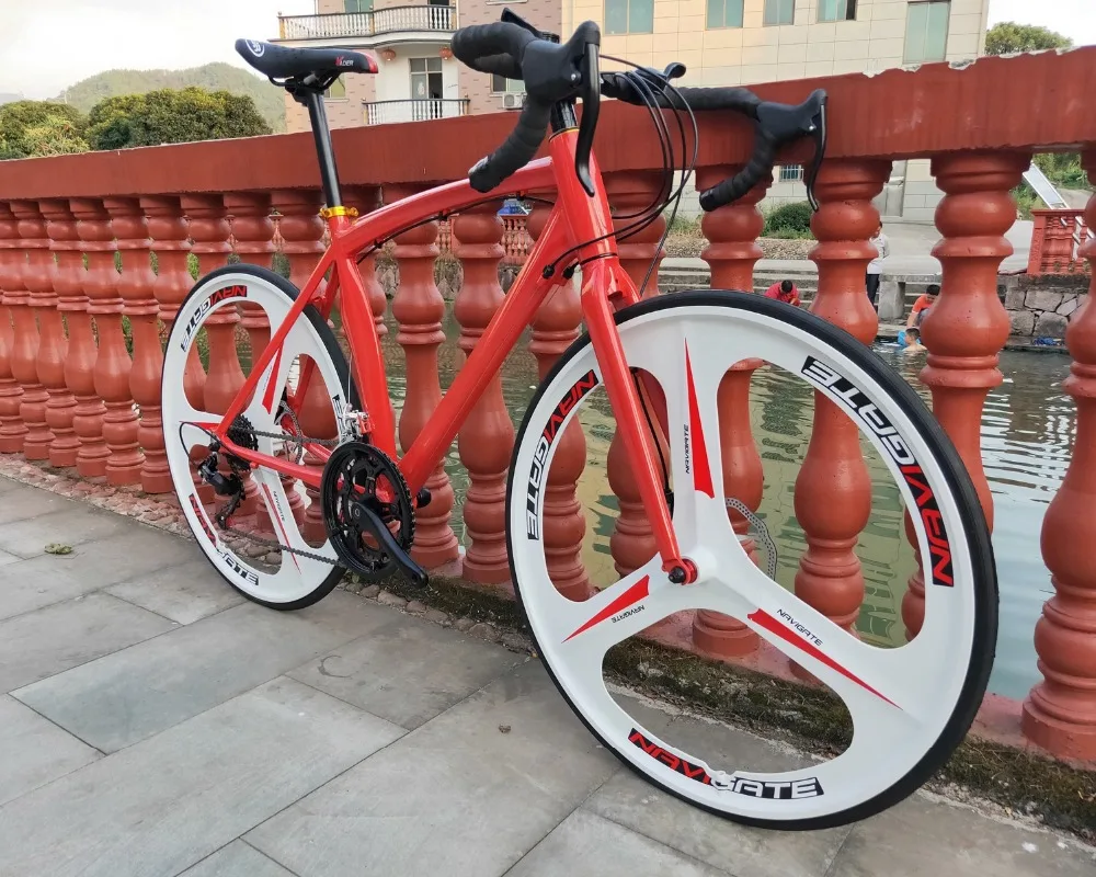 Best 21 speed  700C  road  bicycle  2016 new cycling  bicicleta road bike man& woman bike   Disc  brakes 0