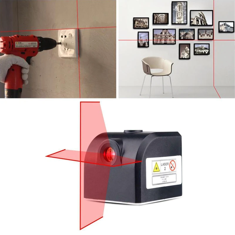 Dreamburgh Portable Mini Cross Red Laser Level LED Horizontal Lasers