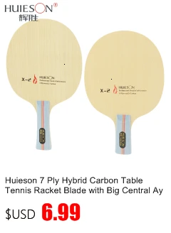 Huieson Prime Quality Technology Surface Ayous Carbon Fiber Big Central Paulownia Wood Table Tennis Racket Blade for Adults S5