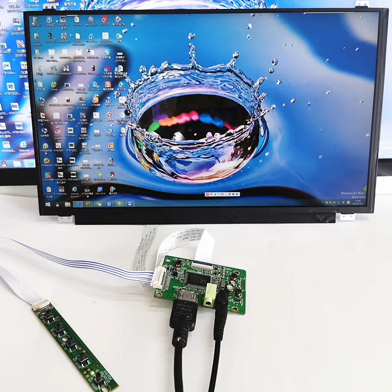 LCD Display module 15,6 дюймовый дисплей емкостный сенсорный модуль комплект 1920X1080 ips 10 точечный емкостный сенсорный ЖК-дисплей Автомобильный модуль Raspberry Pi3 модуль - Цвет: LCD Display module