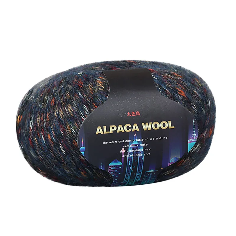 Шерстяное цветное пальто ручной вязки Alpacawool, свитер, шарф из толстой шерсти, ручная вязка, детский шарф из толстой шерсти@ D - Цвет: C