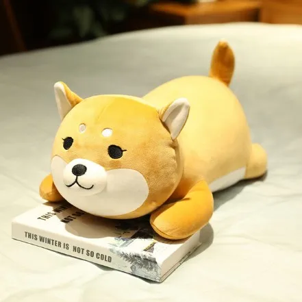 brown dot Хаски Шиба ину собака корги чучела собака подушка Рождество Peluche для детей девочек подарок кукла игрушка детский подарок - Цвет: brown dot
