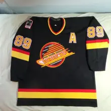 Ванкувер Canucks#89 Александер могилни Ретро Возврат хоккейная Джерси Вышивка сшитая Настроить любое количество и имя