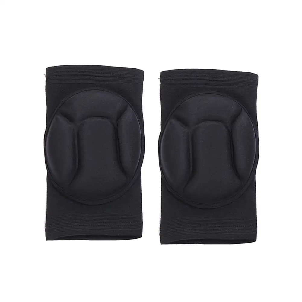 Elastic Sports Sponge Knee Pads High Density Dance Knee Protective Pads Fitness Gear For Running Mountaineering - Цвет: Black