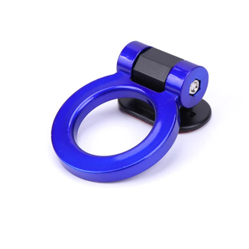 Автомобильный Прицеп Сцепка буксировочный крюк ABS украшения наклейки для Mini Cooper S JCW R50 R55 R56 R60 R61 F54 F60 аксессуары для стайлинга автомобилей - Название цвета: Round-Blue