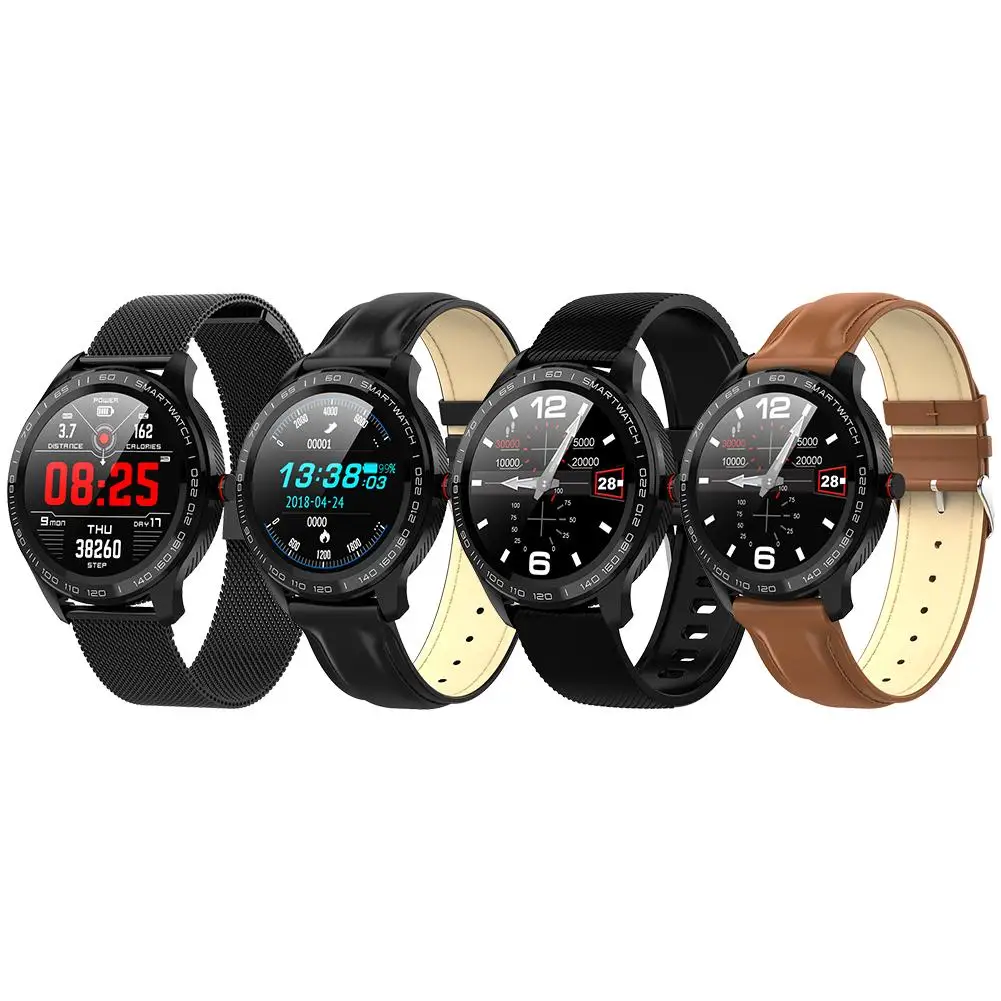 

L9 Color Screen Bluetooth Smart Watch Men's Cardiogram + PPG HRV Heart Rate Sphygmomanometer IP68 Waterproof Smart Bracelet