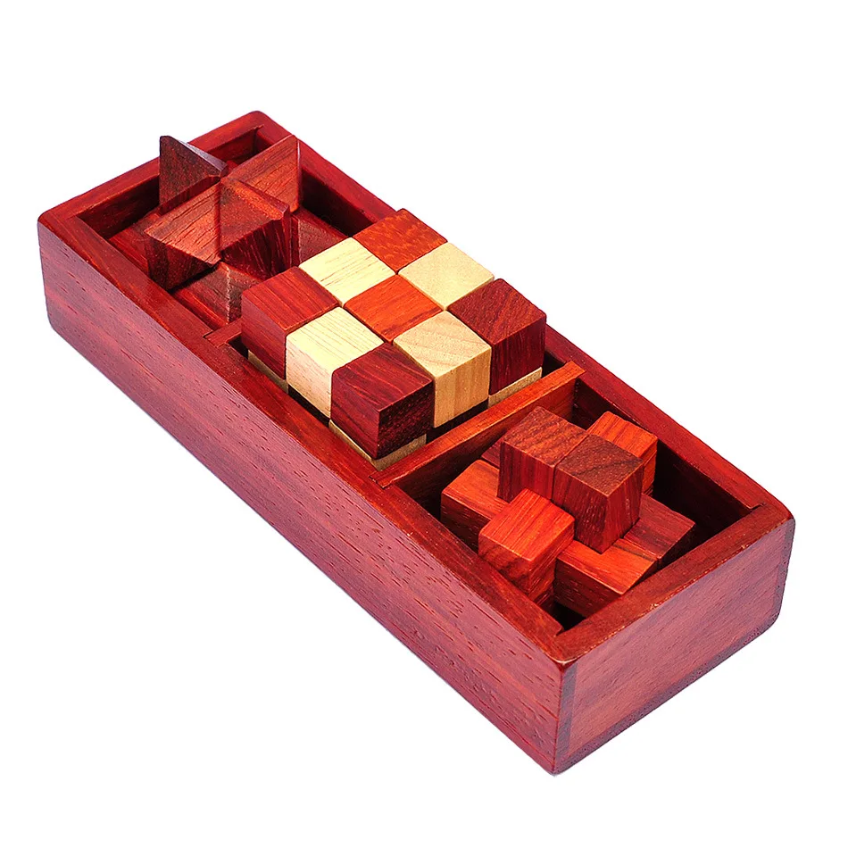 High Quality Early Educational Toys New Design Kong Ming Lock 3D Wooden Interlocking Puzzles Game | Игрушки и хобби