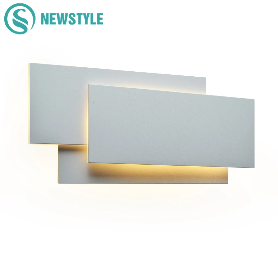 Modern 18W Aluminum LED Wall Lamp Living Room Sconces Lighting Staircase Square Lamps Bedroom Bedside Hotel Wall Light