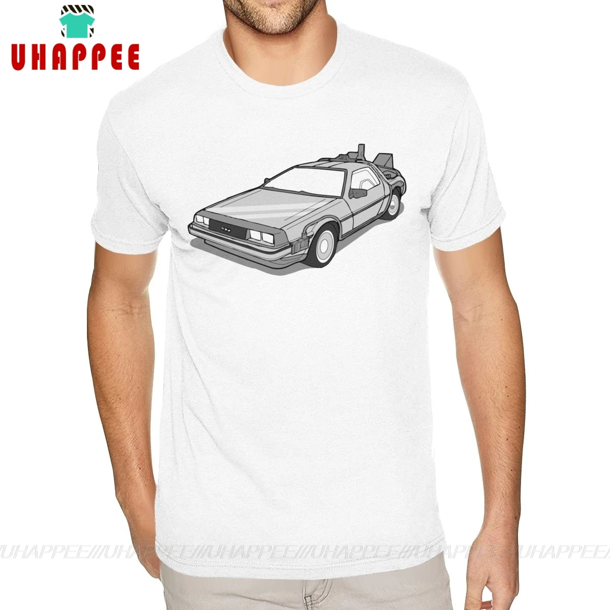 Футболка белая хлопковая с коротким рукавом и круглым вырезом для мальчиков