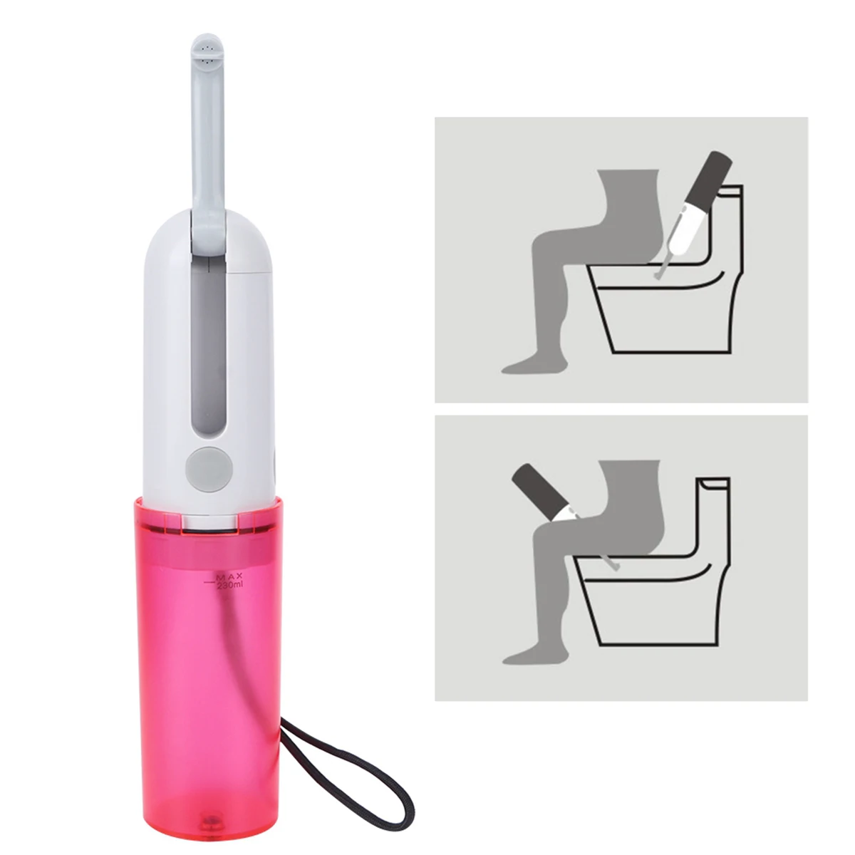 

Electric Bidet Sprayer 230ML Electric USB Chargeable Handheld Bidet Travel Portable Bidet Sprayers With USB Cable