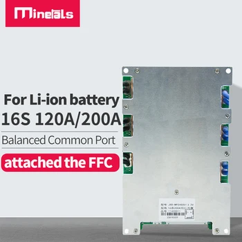 

16s BMS PCM 60v Lithium-ion battery stack 120A 200A Electric four-wheeler LIPO battery module Temperature control bms