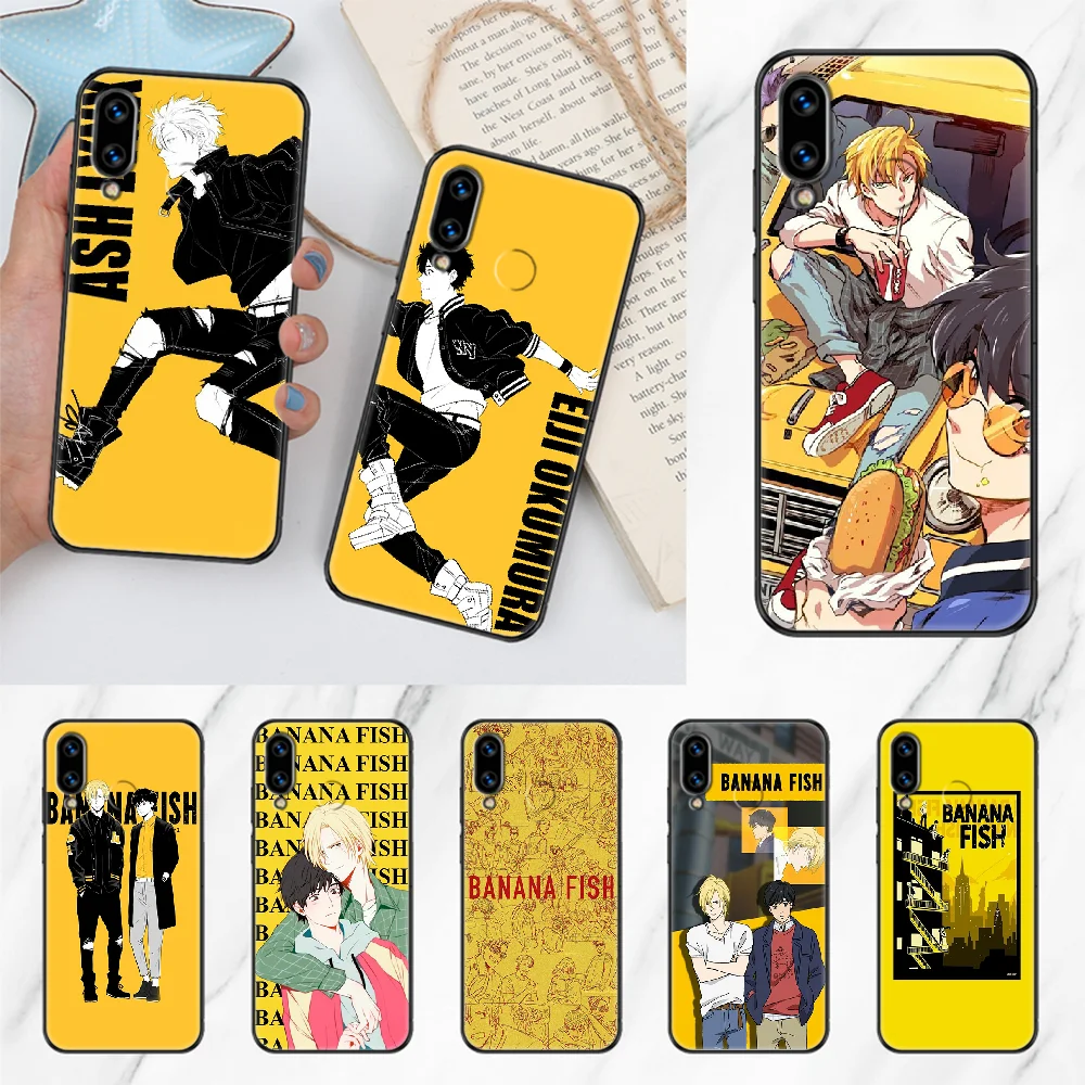 Comics Banana Fish Phone case For Huawei Honor 6 7 8 9 10 10i 20 A C X Lite Pro Play black art cell cover pretty 3D Etui | Мобильные