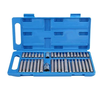 

40pcs Torx Inner Hexagonal Star Batch Wrenches Set Multi Repairing Combination Tool Car Household Hand Tool Set with Storage Box